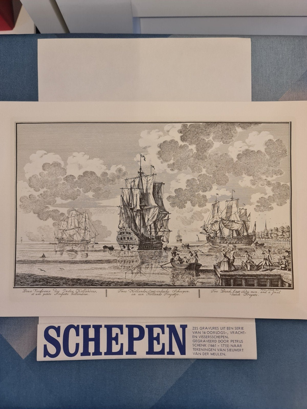 Gravures van Oorlogs-, Vracht- en Vissersschepen (1661-1715), Ophalen, Militair, 1600 - 1699, Gravure
