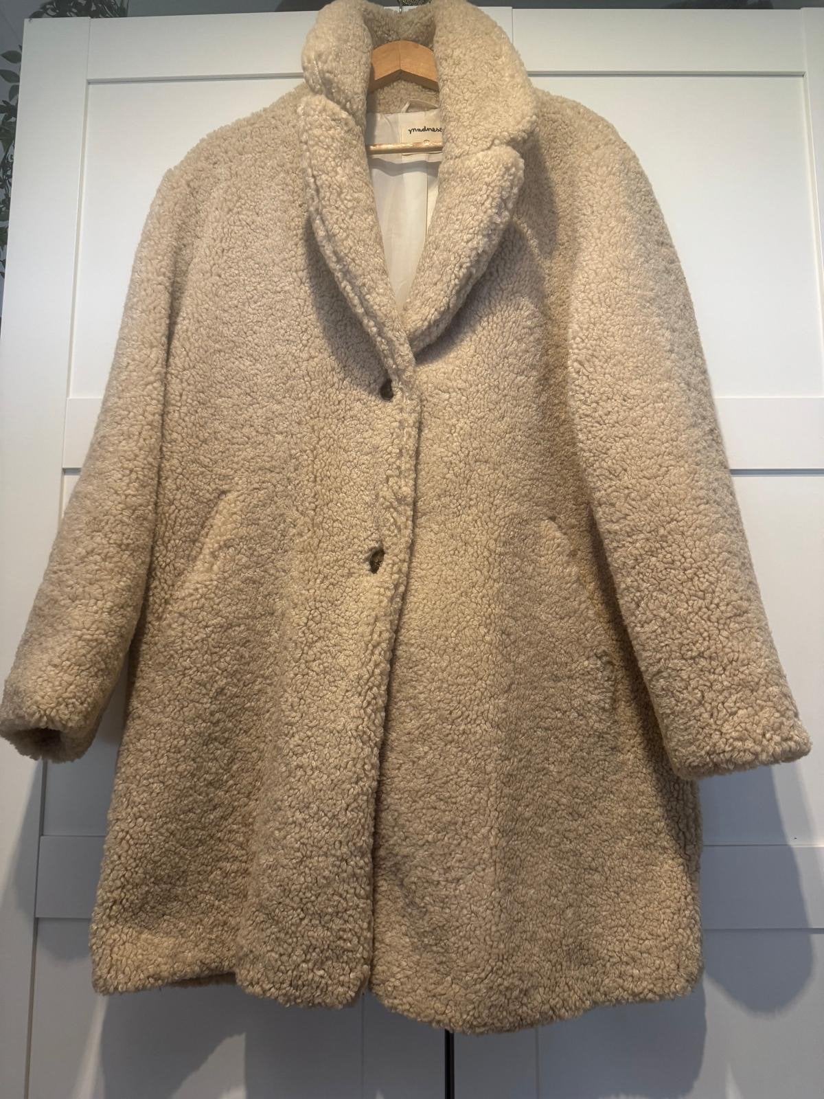 Teddy jas Madness, maat L ongedragen, Ophalen, Nieuw, Maat 42/44 (L), Beige