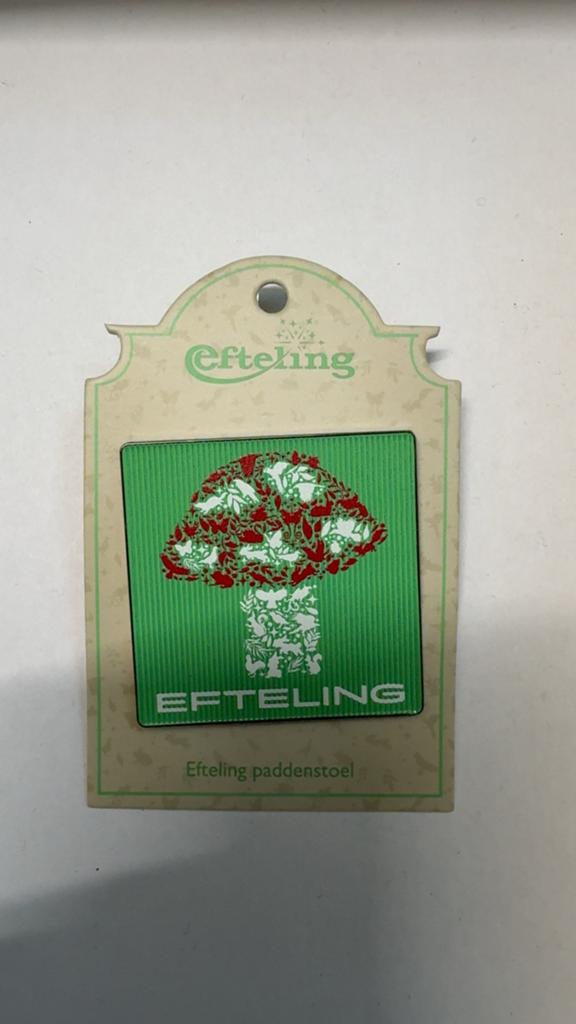 Efteling Paddenstoel pin, Verzamelen, Efteling, Ophalen of Verzenden, Button of Speldje