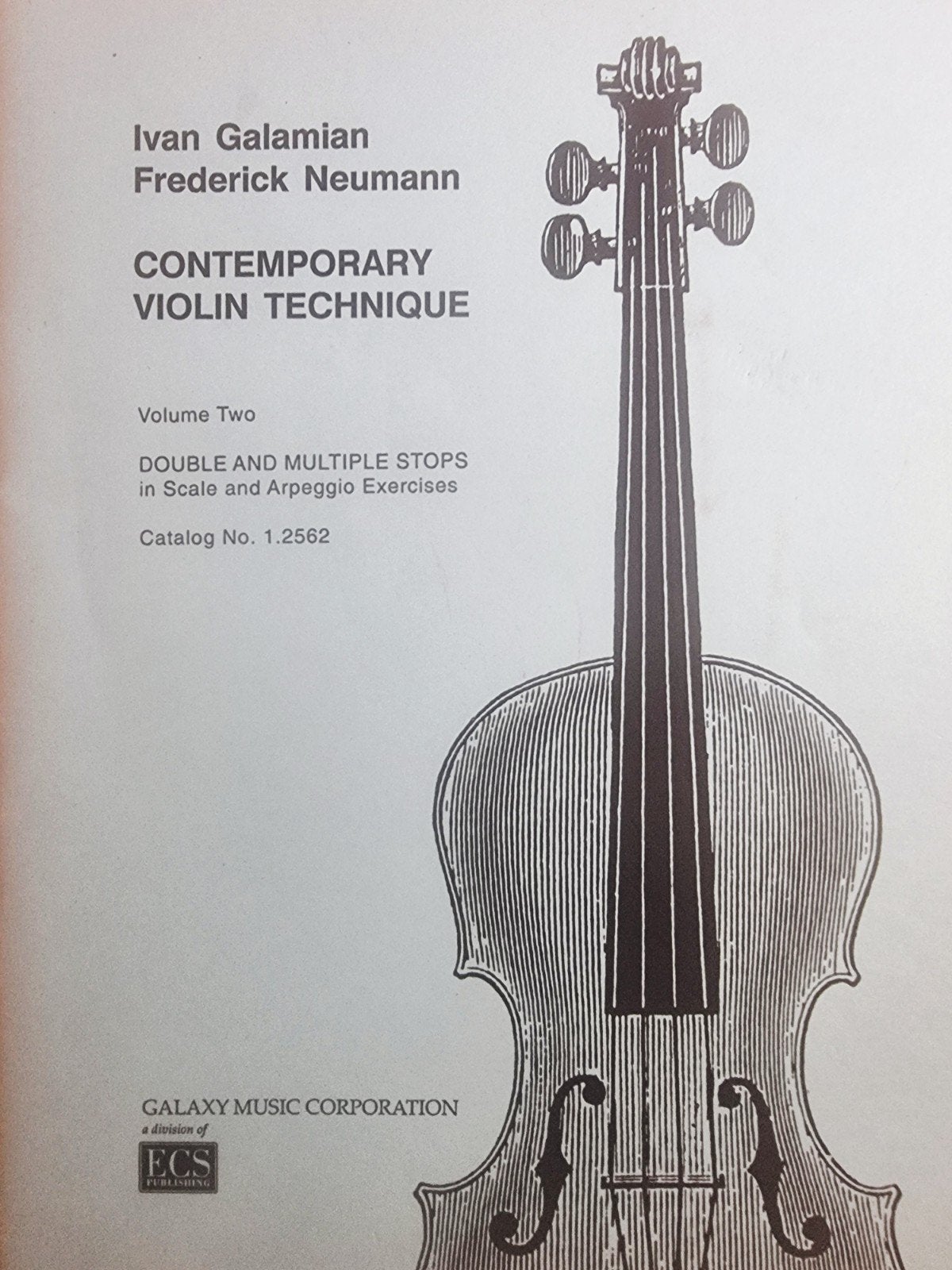 Ivan Galamian - Contemporary Violin Technique Vol. 2 V36, Klassiek, Les of Cursus, Ophalen of Verzenden, Zo goed als nieuw
