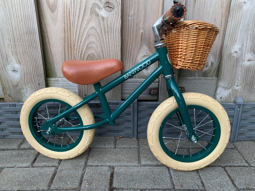 BANWOOD LOOPFIETS FIRST GO ( GROEN ), Ophalen, Zo goed als nieuw, Loopfiets