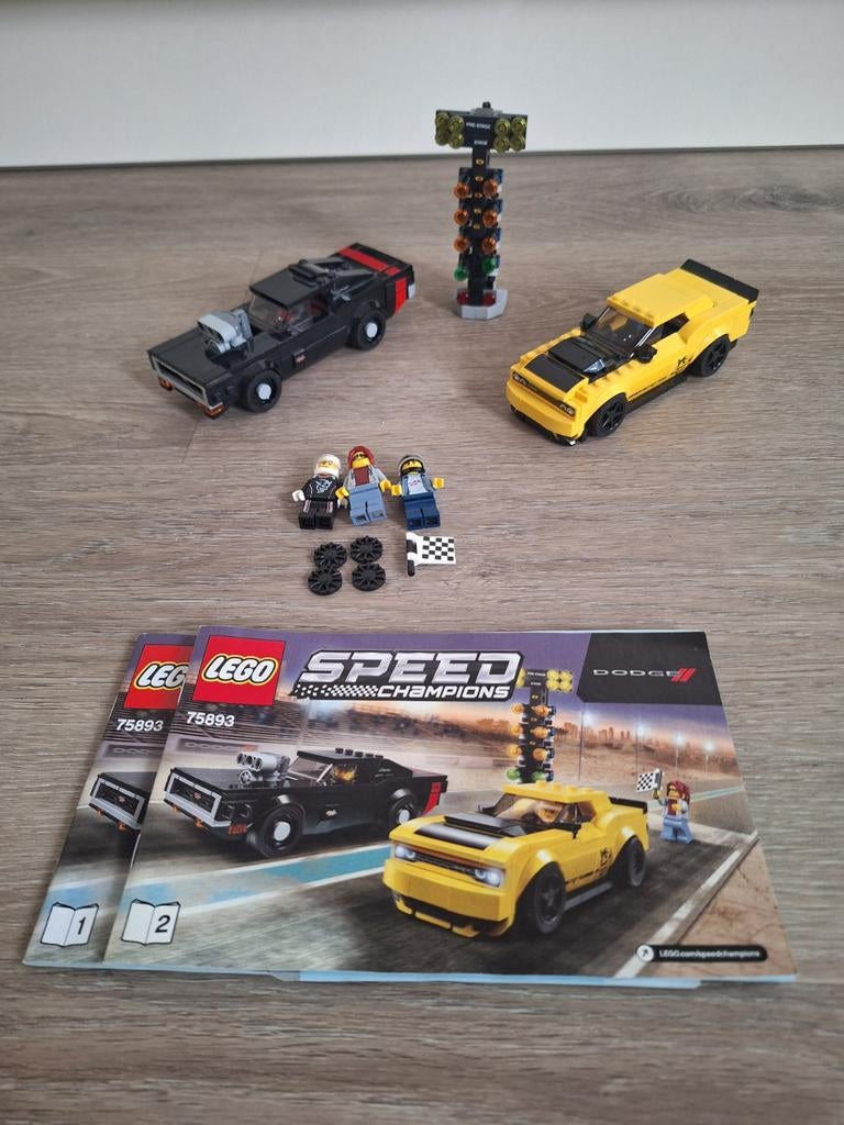 LEGO Speed Champions Dodge Challenger SRT Demon en 1970, Kinderen en Baby's, Speelgoed | Duplo en Lego, Ophalen of Verzenden, Zo goed als nieuw