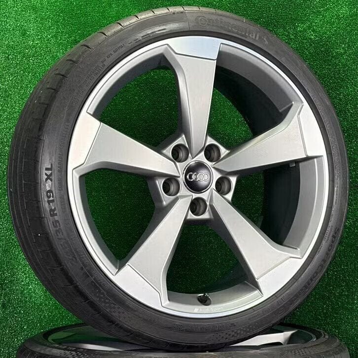 Originele 19 inch Audi S-line velgen met banden A4 S4 B8 B9, Auto-onderdelen, Banden en Velgen, 19 inch, Audi, Banden en Velgen