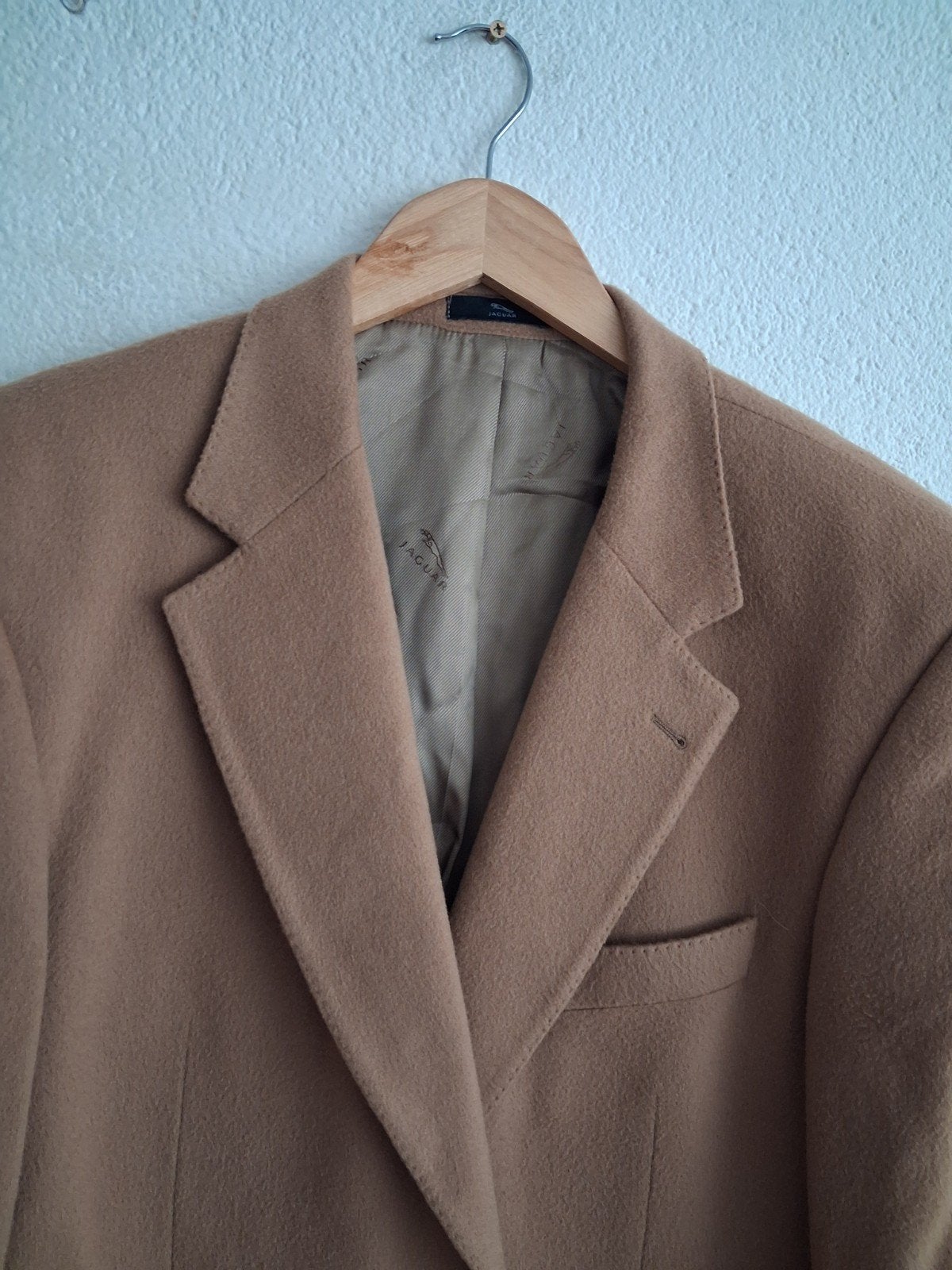 Jaguar Heren Blazer - Wol & Kasjmier - Maat L, Maat 52/54 (L), Bruin, Jaguar, Ophalen of Verzenden