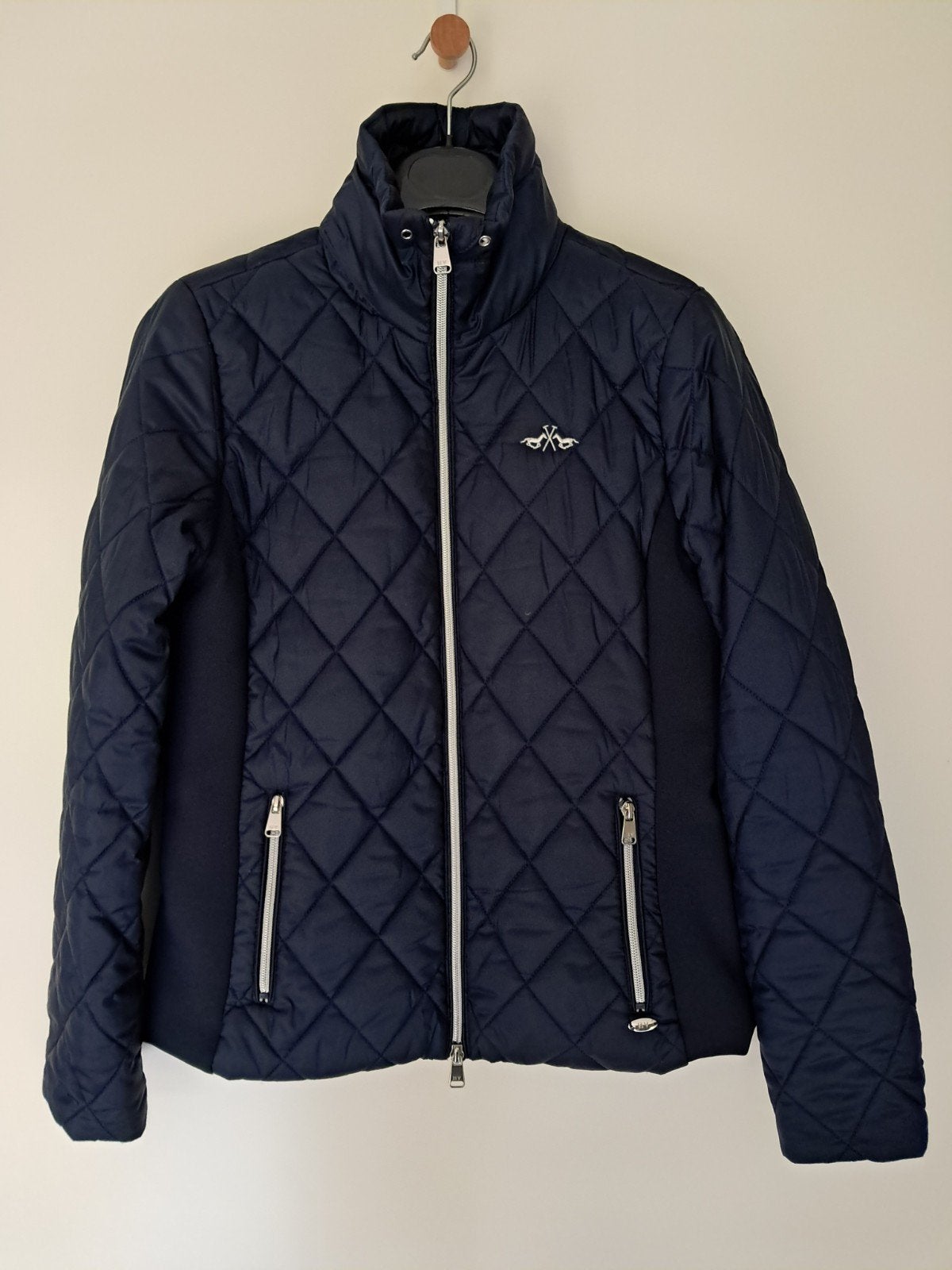 HV Polo jas maat 38 blauw, Ophalen of Verzenden, Zo goed als nieuw, Maat 38/40 (M), Blauw