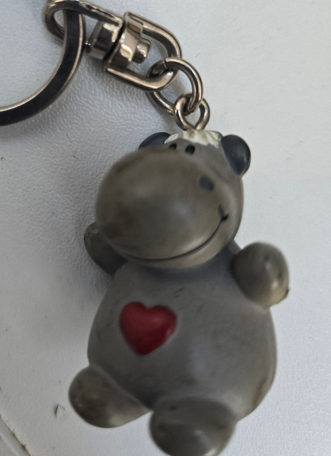 Leuke sleutelhanger nijlpaard met hartje NICI, Ophalen of Verzenden, Gebruikt, Dier of Natuur
