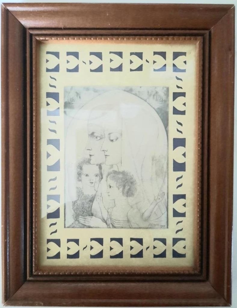 Prent litho van Jan Toorop.1927, Ophalen of Verzenden, Lithografie