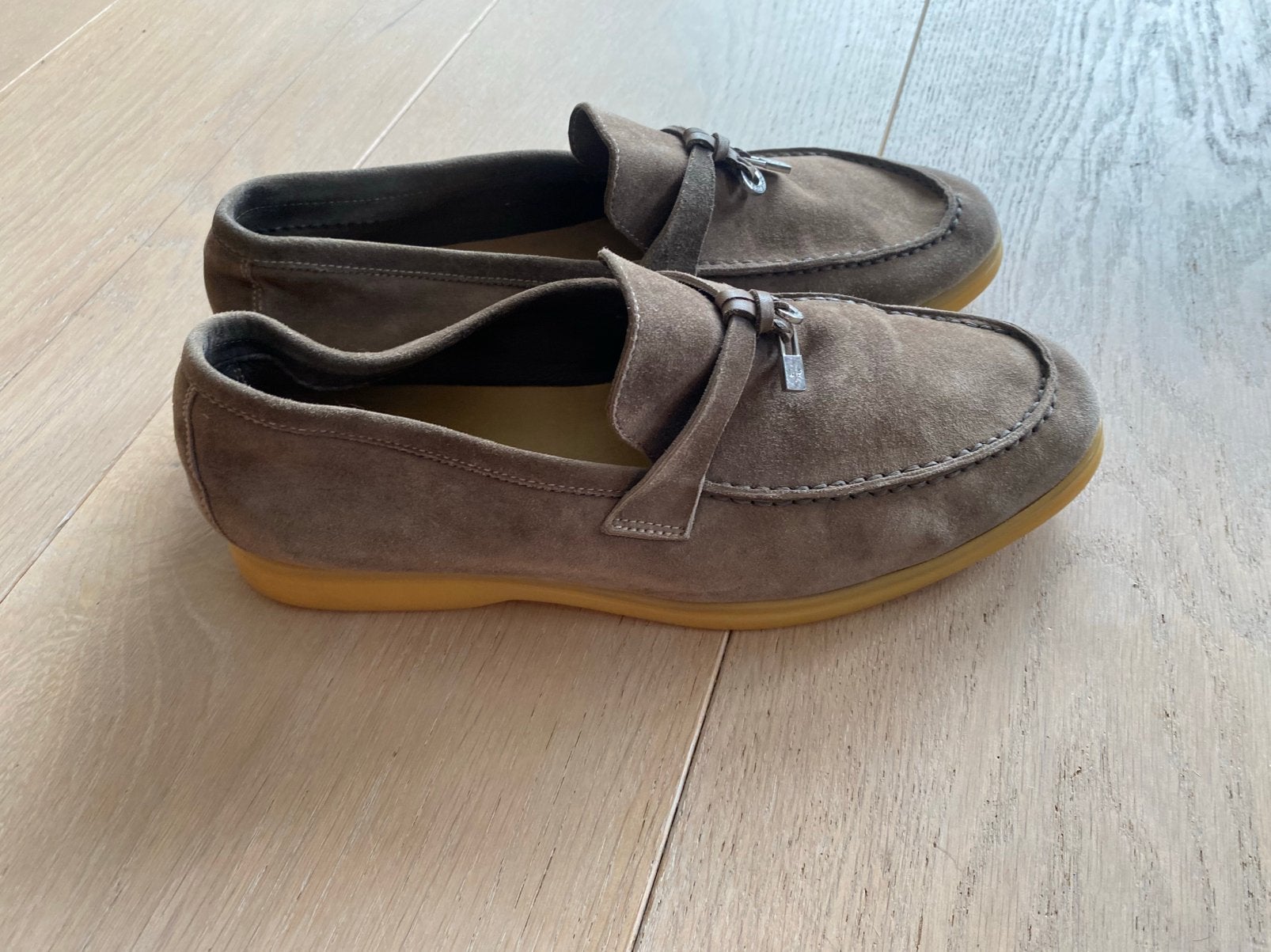 Loro piana summer walk 39, Bruin, Ophalen of Verzenden, Zo goed als nieuw, Espadrilles of Moccasins