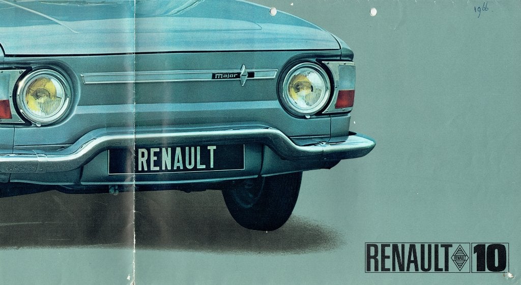 Folder Renault 10 Major (ca.1965), Verzenden, Gelezen, Renault