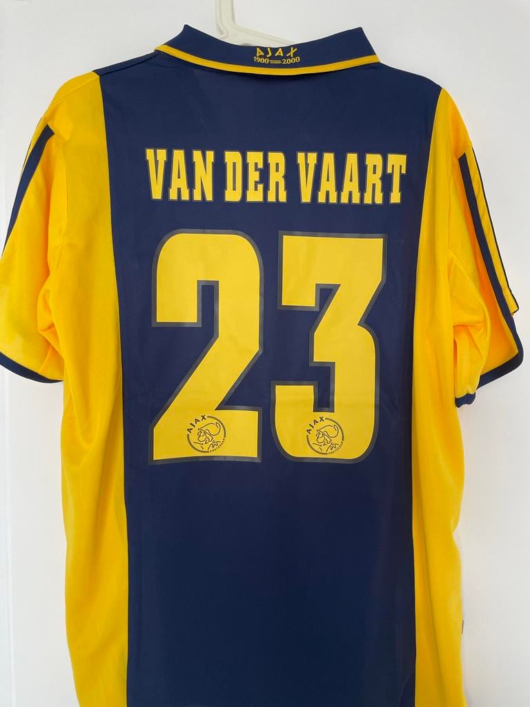 Retro Ajax uitshirt 2000-2001 Van der Vaart 23 large adidas, Kleding | Heren, Sportkleding, Blauw, Nieuw, Overige maten, Ophalen of Verzenden