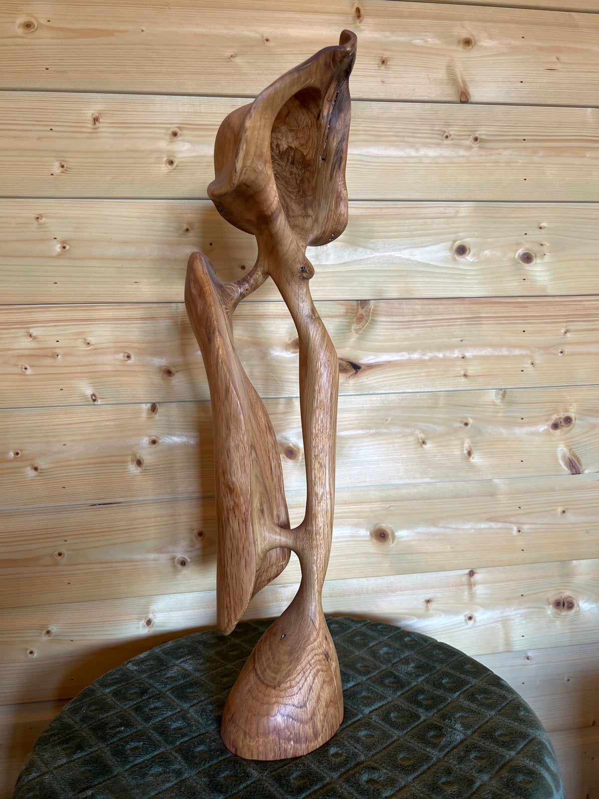 Abstracte houten sculptuur - Handgemaakt, Ophalen, Houtsnijwerk, 50 - 100 cm, Handgemaakt