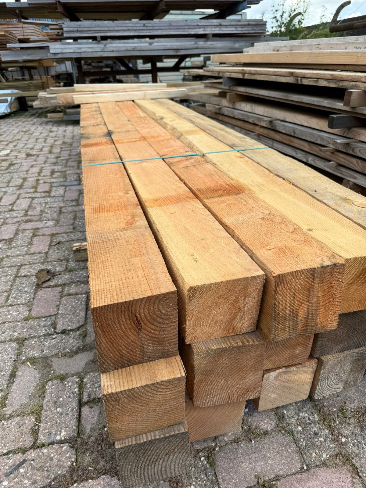 Douglas 150x150 b-keus, Ophalen, Zo goed als nieuw, 250 cm of meer, Balken