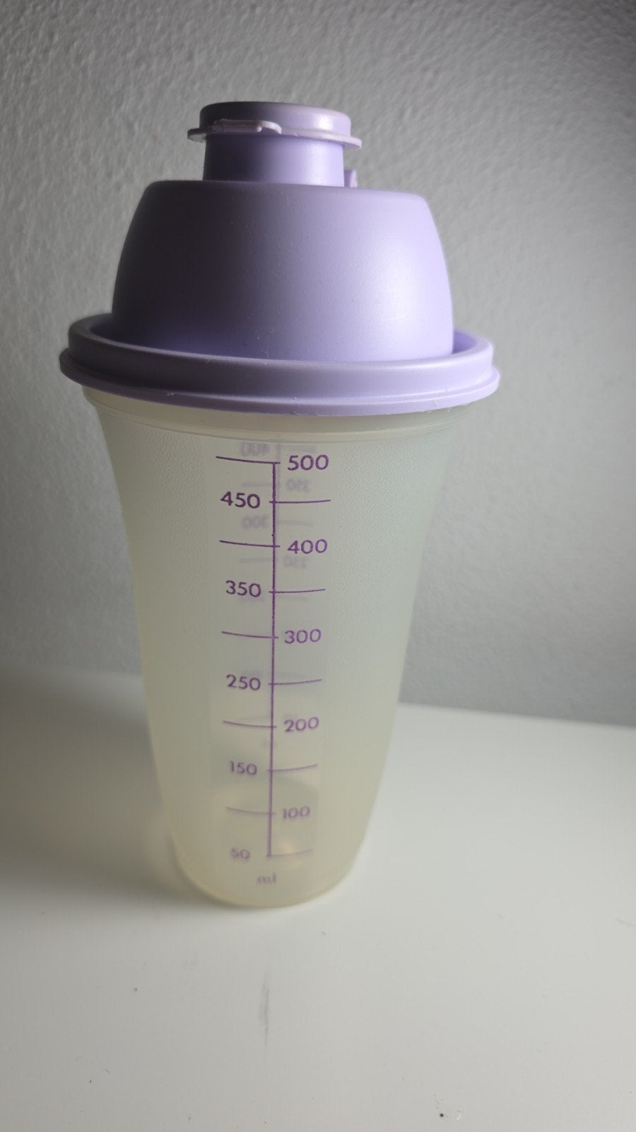 Tupperware Shaker 500 ml - Paars/Transparant, Ophalen, Overige typen, Paars, Kunststof