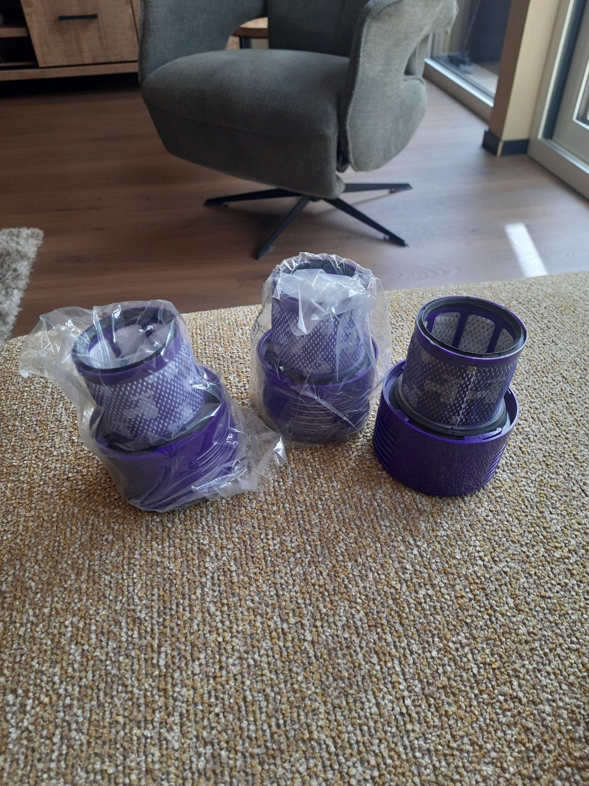3x HEPA filter voor Dyson V10/V12 (2 nieuw, 1 gebruikt), Witgoed en Apparatuur, Ophalen of Verzenden, Gebruikt, Dyson