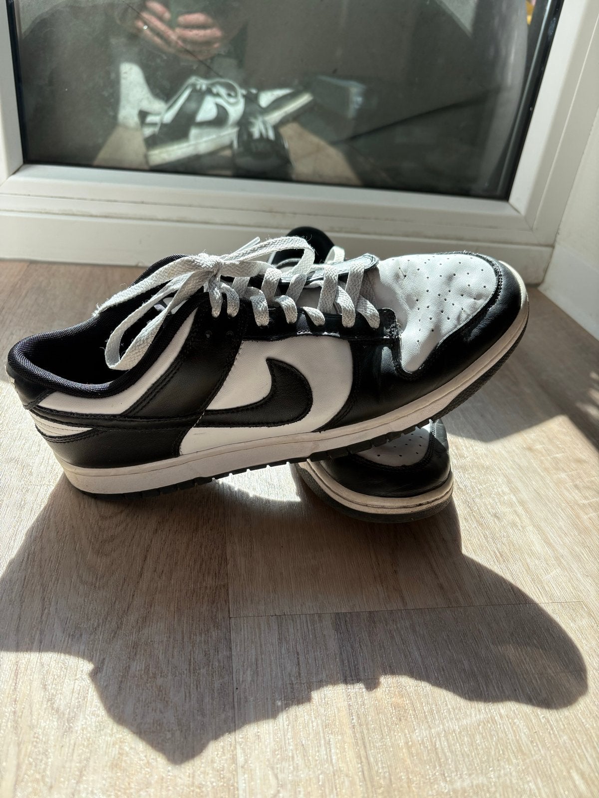 Nike Dunk Low "Panda" - Maat 45 - DD1391-100, Kleding | Heren, Schoenen, Ophalen of Verzenden, Zo goed als nieuw, Zwart, Sneakers of Gympen