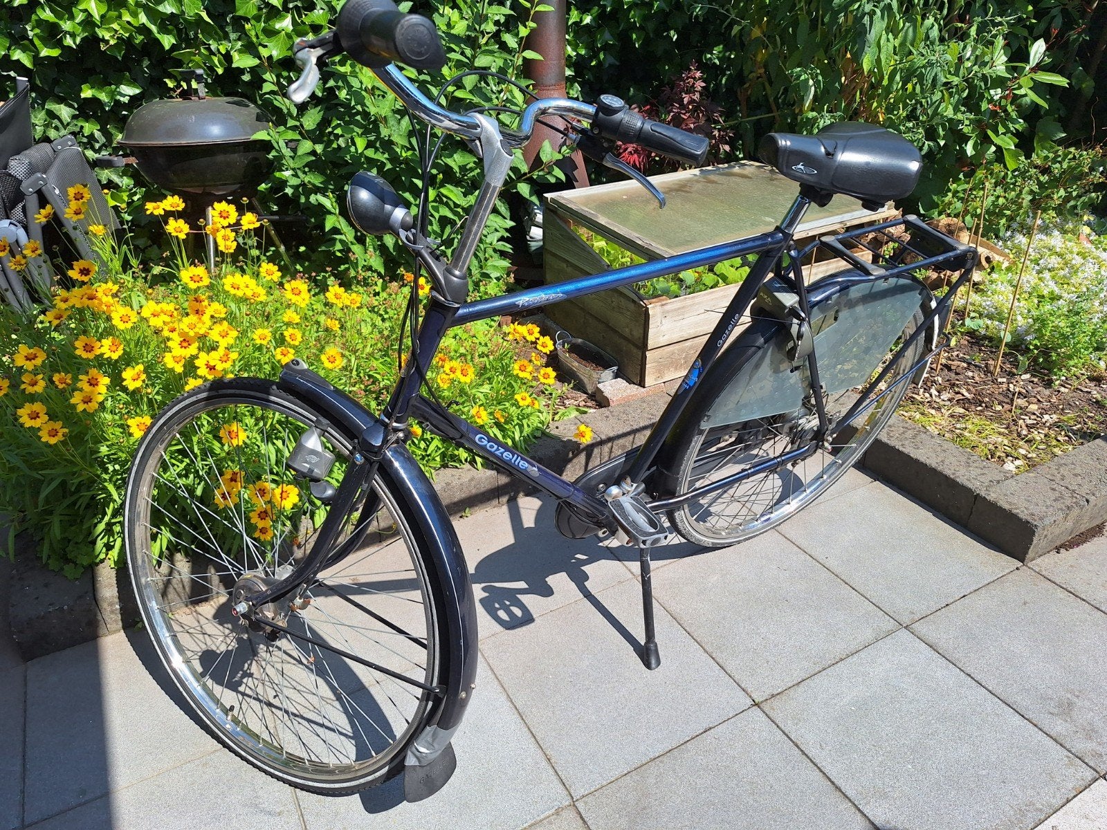 Gazelle herenfiets, framemaat 61, inclusief 2 sleutels, Ophalen, Gebruikt, Versnellingen, 61 tot 65 cm