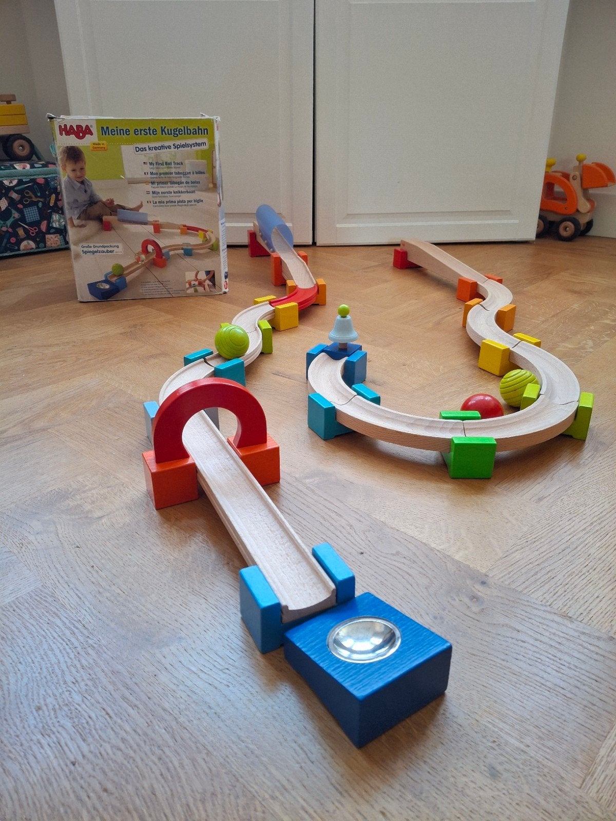 HABA houten knikkerbaan, Kinderen en Baby's, Ophalen of Verzenden, Gebruikt