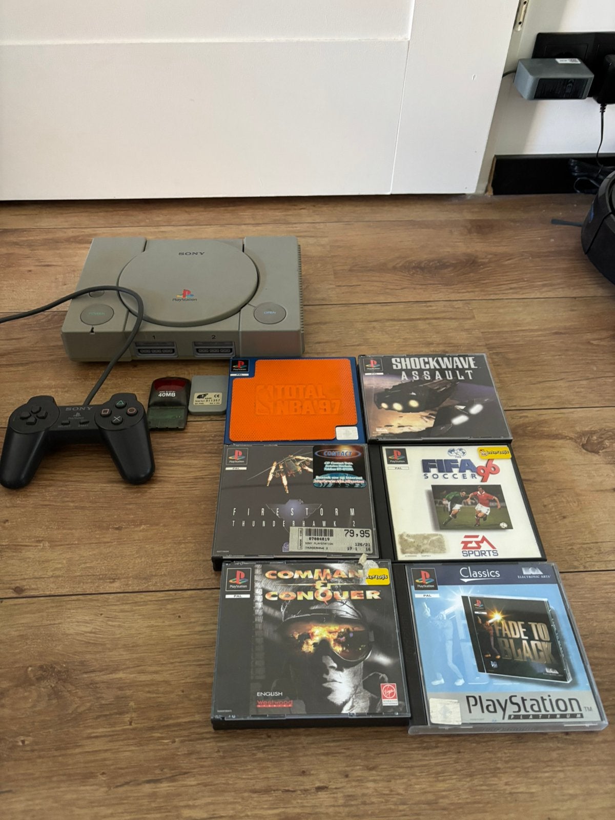 Playstation 1 met spellen, Ophalen of Verzenden, Gebruikt, Met 1 controller, Met games