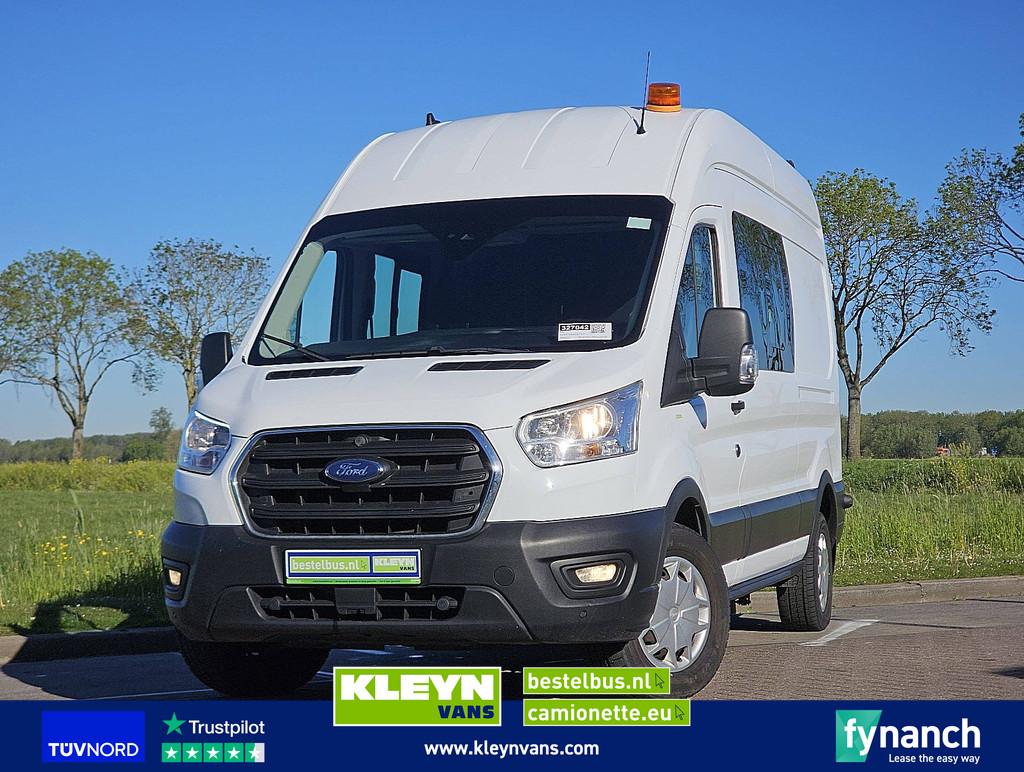 FORD TRANSIT 2.0 l3h3 dubbele cabine!, Gebruikt, Euro 6, Wit, 2566 kg