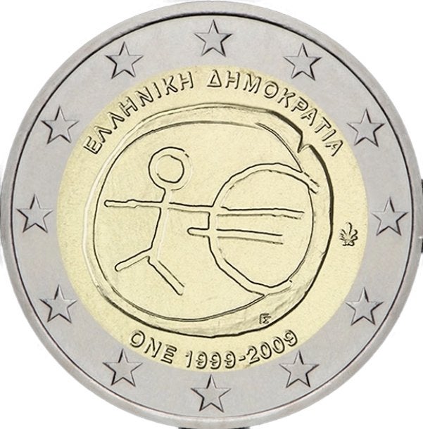 Euromunten, Postzegels en Munten, Munten | Europa | Euromunten, Ophalen of Verzenden, Griekenland, 2 euro, Losse munt