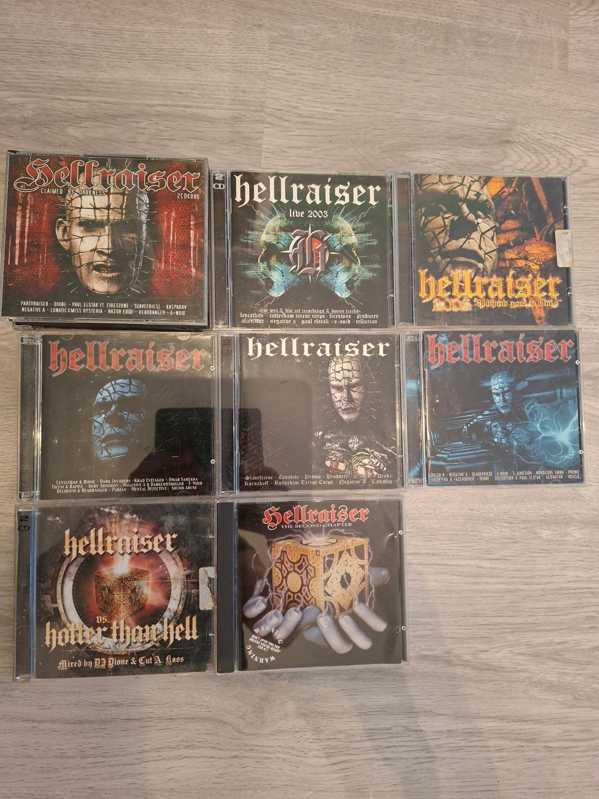 Hardcore Hellraiser cds 8 st, Ophalen, Gebruikt
