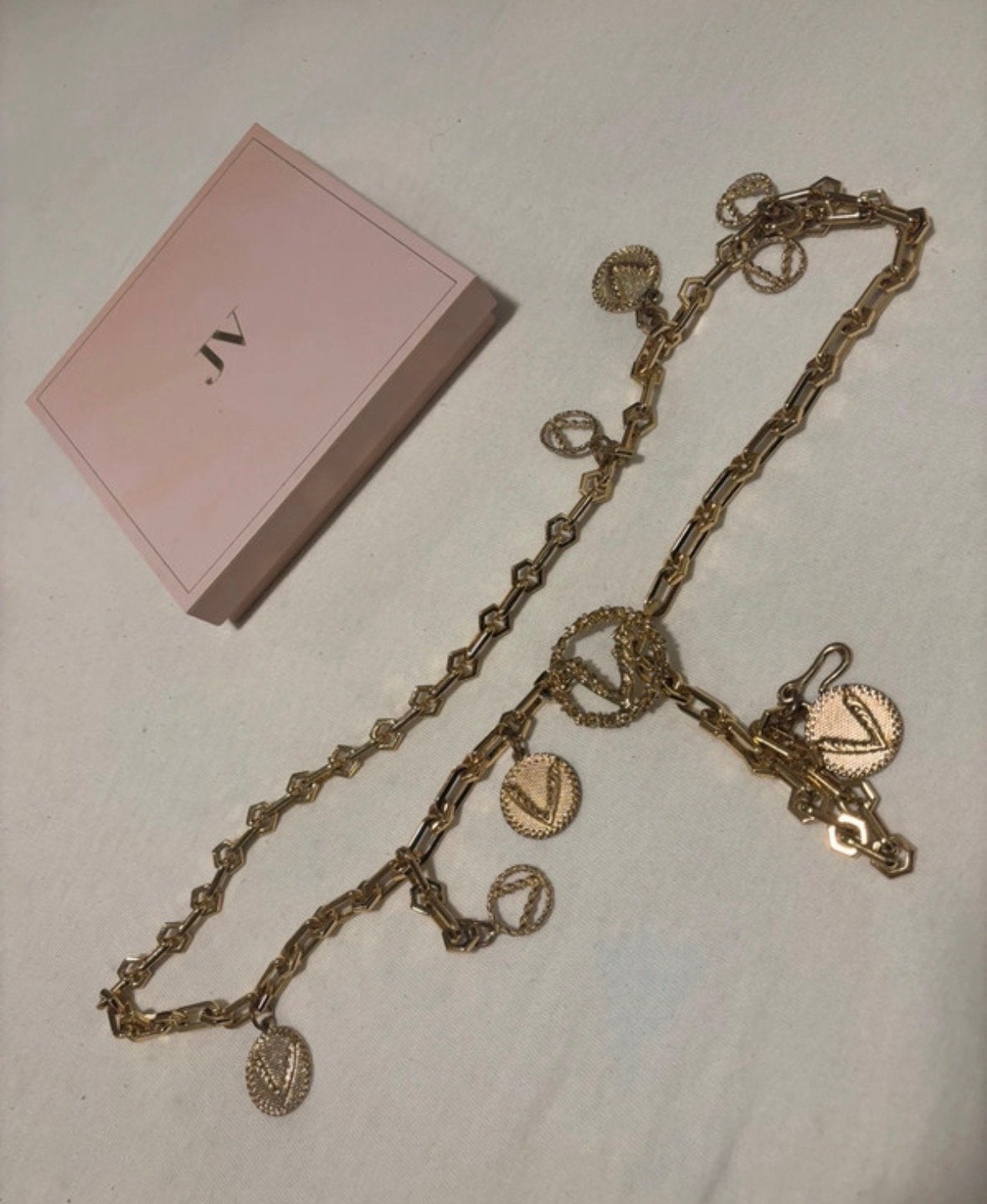 Josh V Alyson body charm ketting - Champagne Goud, Ophalen of Verzenden, Nieuw, Goud, Overige materialen