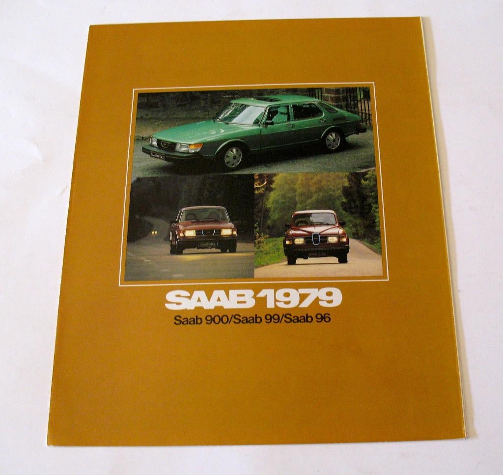Autofolder Saab 1979 900 99 96 4-luik ZGAN, Ophalen of Verzenden, Gelezen, Overige merken