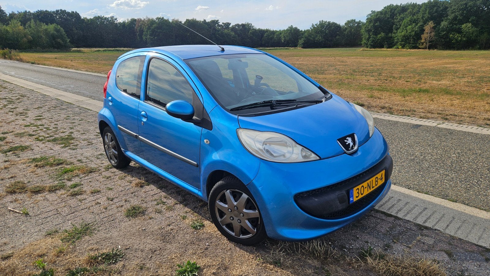 Peugeot 107 1.0 12V 5DR 2005 Blauw, Auto's, Peugeot, Voorwielaandrijving, Stof, 68 pk, Handgeschakeld