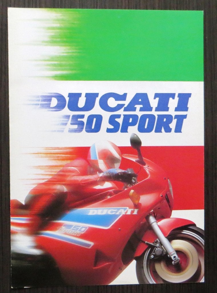 Folder Ducati 750 Sport - ca. 1988 - 4 blz (Ital/Engels), Motoren, Verzenden, Ducati
