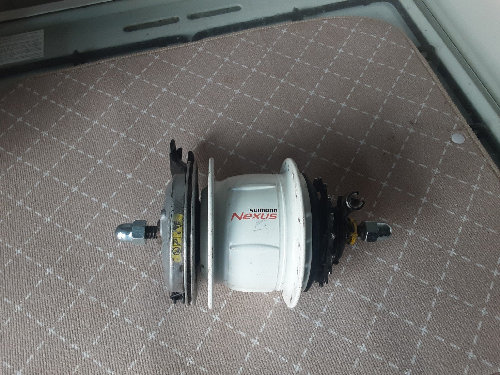 shimano Nexus 8 speed naaf, rollerbrake rem, Ophalen of Verzenden, Zo goed als nieuw, Shimano Nexus