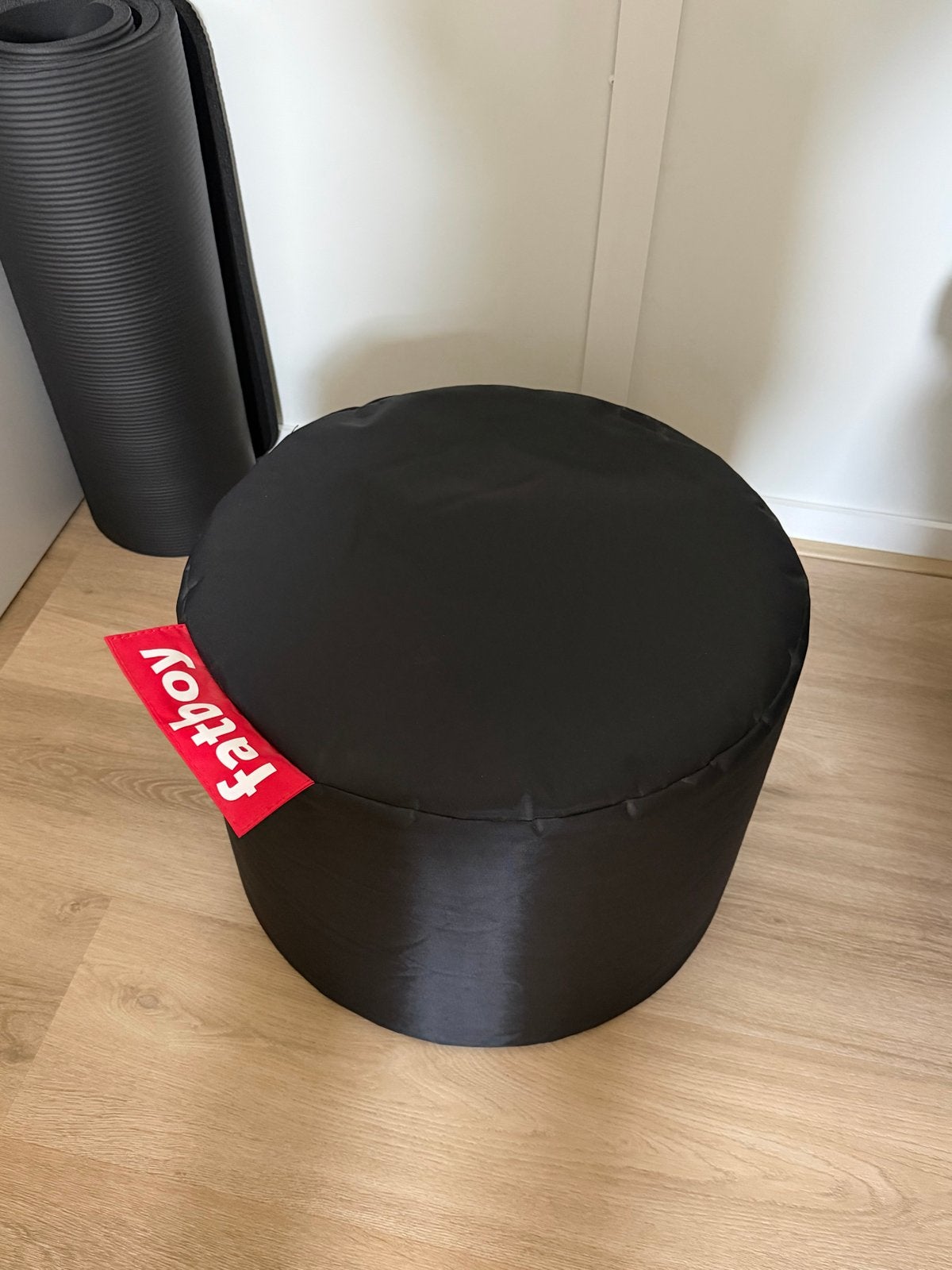 Fatboy Poef Zwart, Ophalen, Minder dan 50 cm, Rond, Zo goed als nieuw