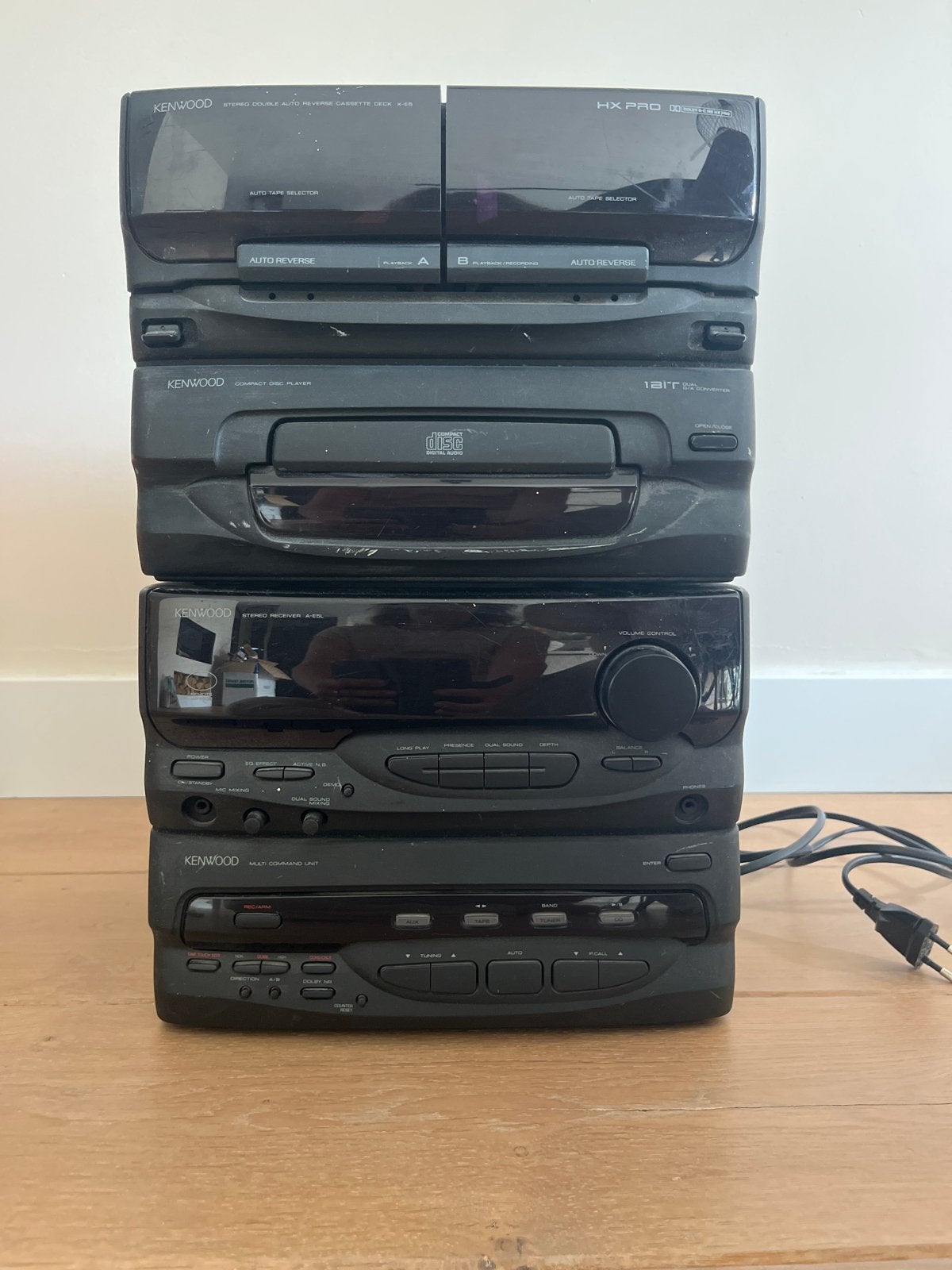 Kenwood Stereo Receiver met CD speler en Dubbel cassette, Audio, Tv en Foto, Stereo-sets, Gebruikt, Cassettedeck, Losse componenten