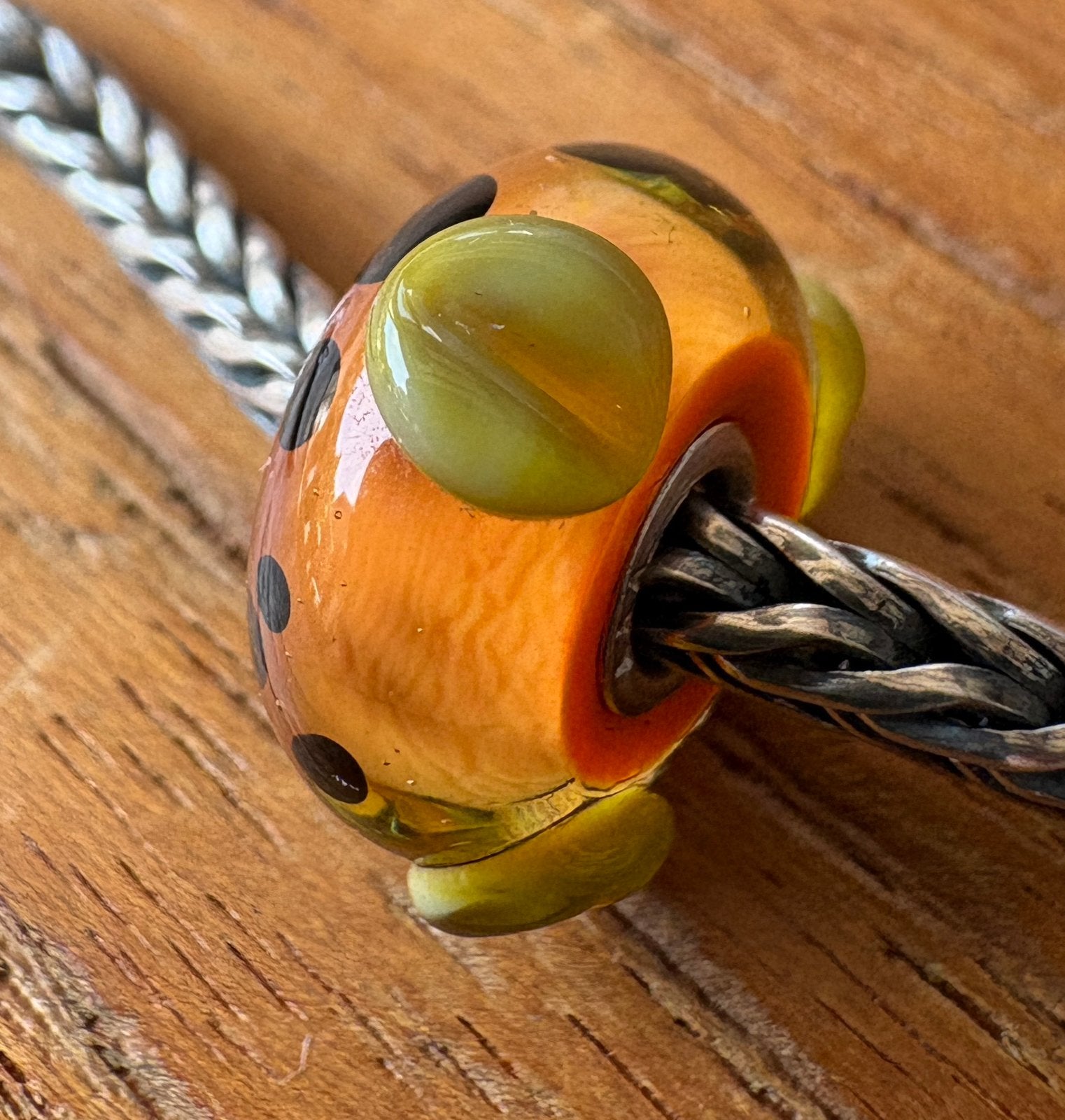 Trollbeads Orange Pod / Oranje Knop NIEUW, Verzenden, Nieuw, Trollbeads