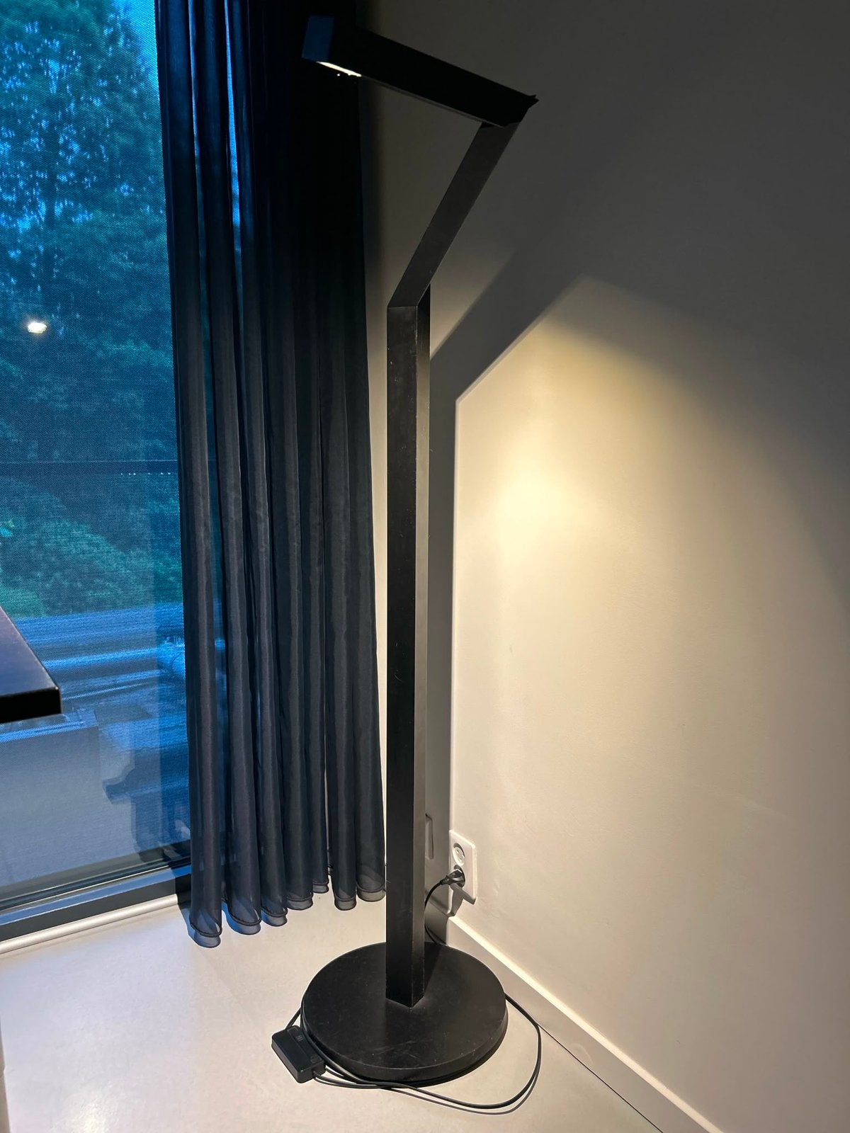 Zwarte design staande lamp Eijerkamp Zutphen, Ophalen, Gebruikt, Metaal, 150 tot 200 cm