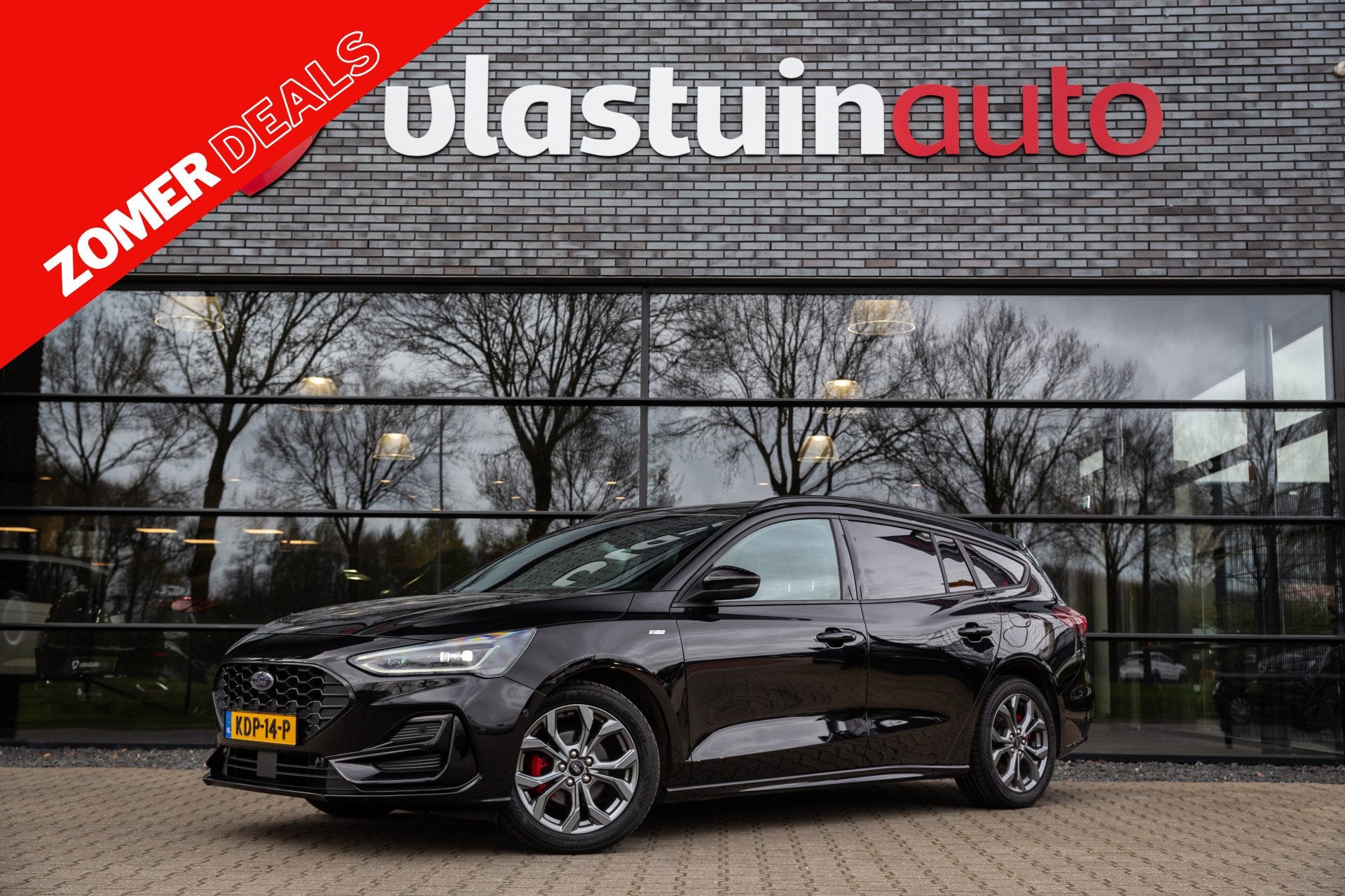 Ford FOCUS Wagon 1.0 EcoBoost Hybrid ST Line , Adap. cruise,, Stof, Gebruikt, 1404 kg, Zwart