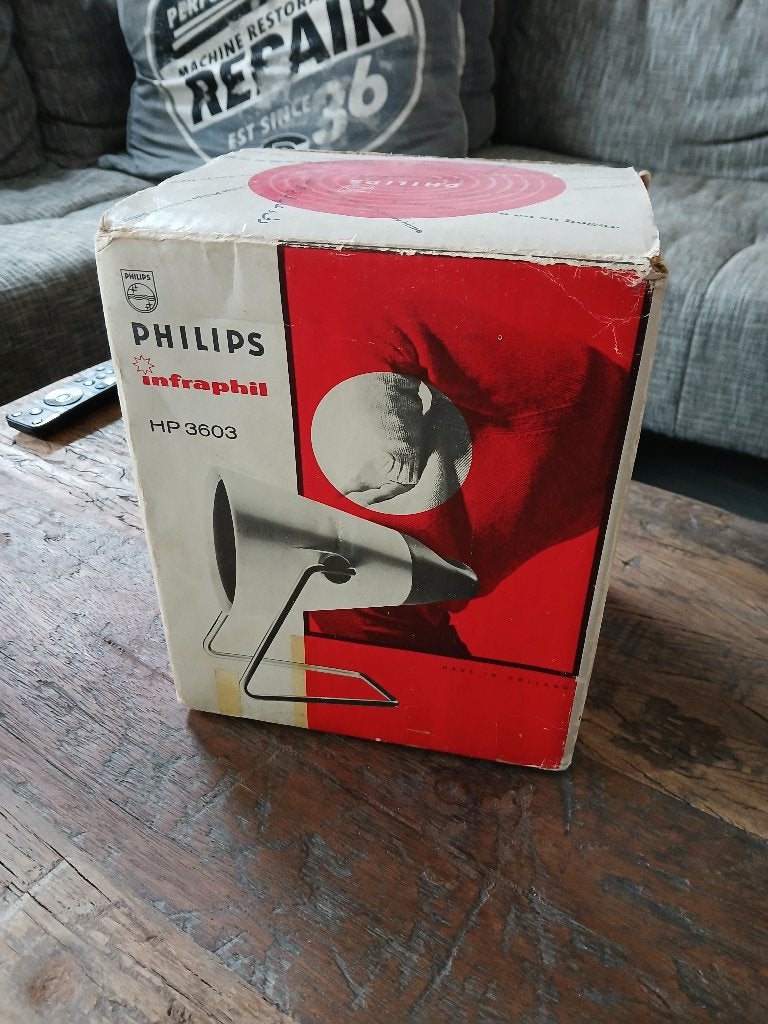 Philips HP3603 Infrarood lamp vintage, Witgoed en Apparatuur, Persoonlijke-verzorgingsapparatuur, Ophalen of Verzenden, Gebruikt