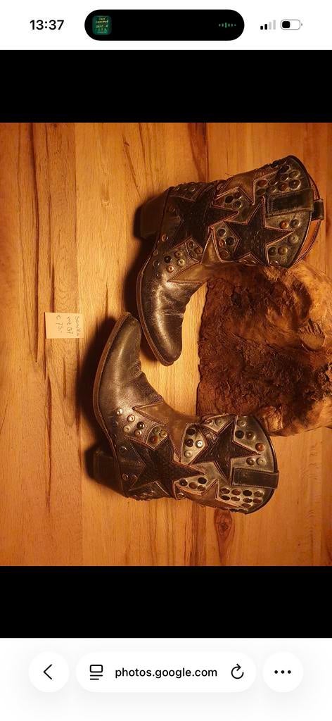 Sendra enkellaarsjes - Stoer met studs en sterren, Ophalen of Verzenden, Gedragen, Zwart, Lage of Enkellaarzen