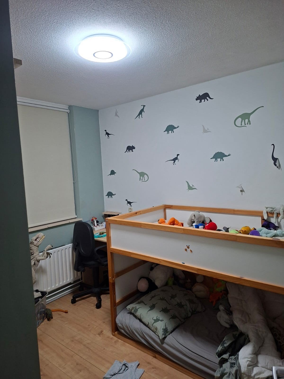 Nieuwe (Led) plafondlamp met AB (kleur/felheid), Kunststof, Nieuw, Ophalen of Verzenden, Plafondlamp