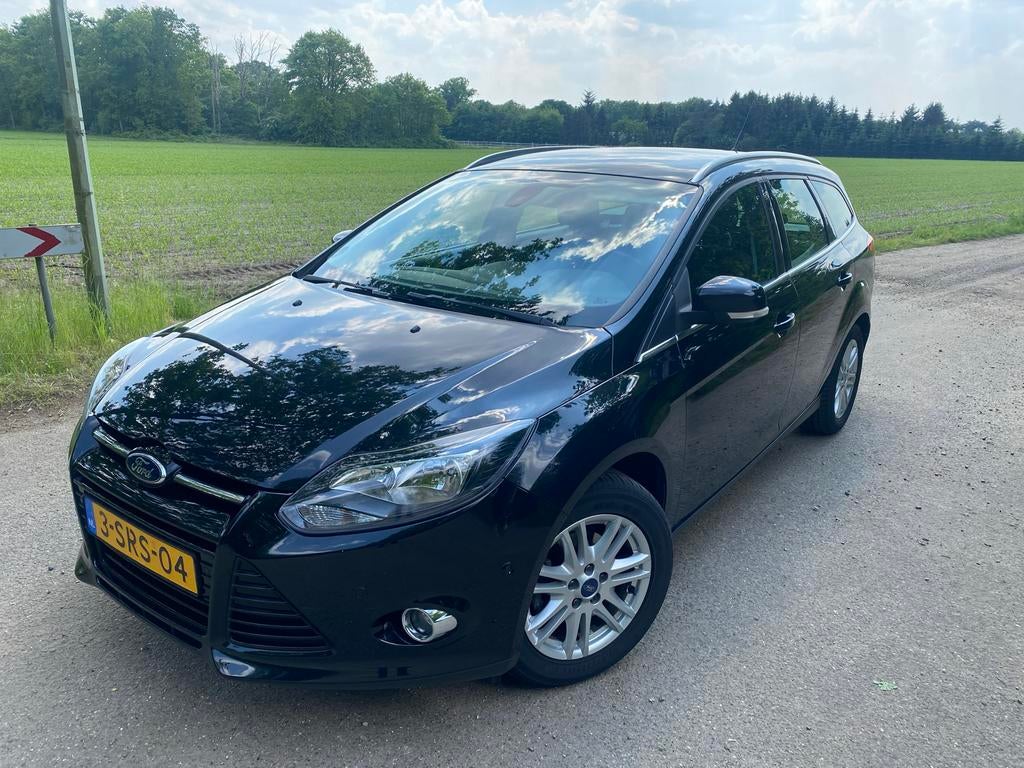 Ford Focus 1.0 Ecoboost 92KW Wagon 2013 Zwart, Zwart, Origineel Nederlands, Handgeschakeld, Particulier