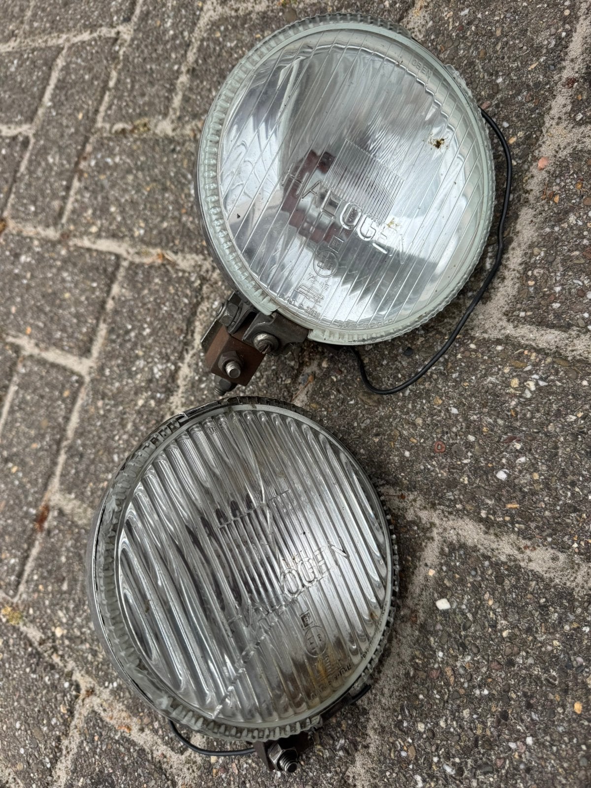 Setje lampen voor oldtimer auto of motorfiets (met schade), Auto-onderdelen, Ophalen of Verzenden, Gebruikt
