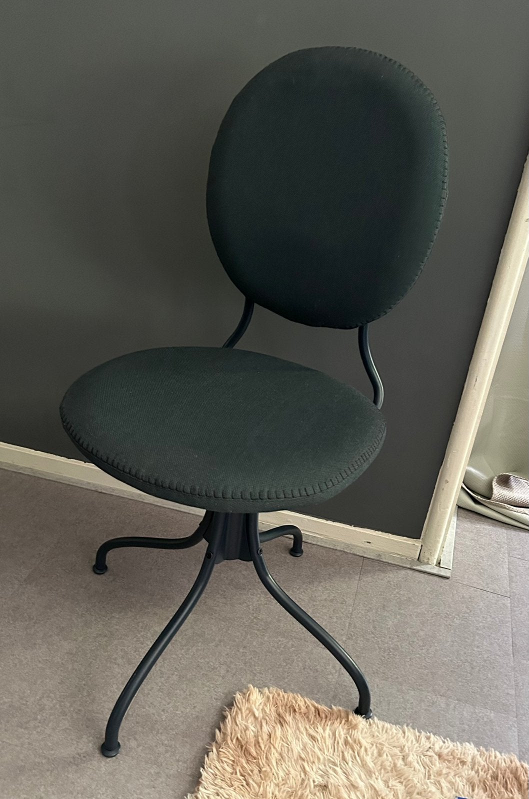 BJÖRKBERGET Bureaustoel, Ophalen, Zo goed als nieuw, Blauw, Bureaustoel