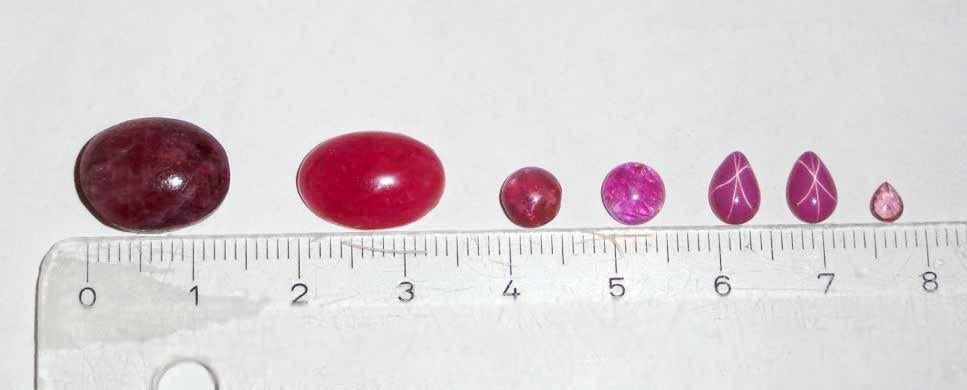 Cabochons Robijn, Ophalen of Verzenden, Zo goed als nieuw