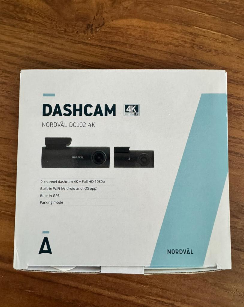 NORDVÄL Dashcam 4K DC102-4K - in doos, Ophalen of Verzenden, Zo goed als nieuw