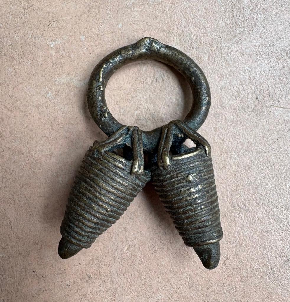 Bronzen vruchtbaarheidsring, Dogon volk, Mali, Ophalen of Verzenden