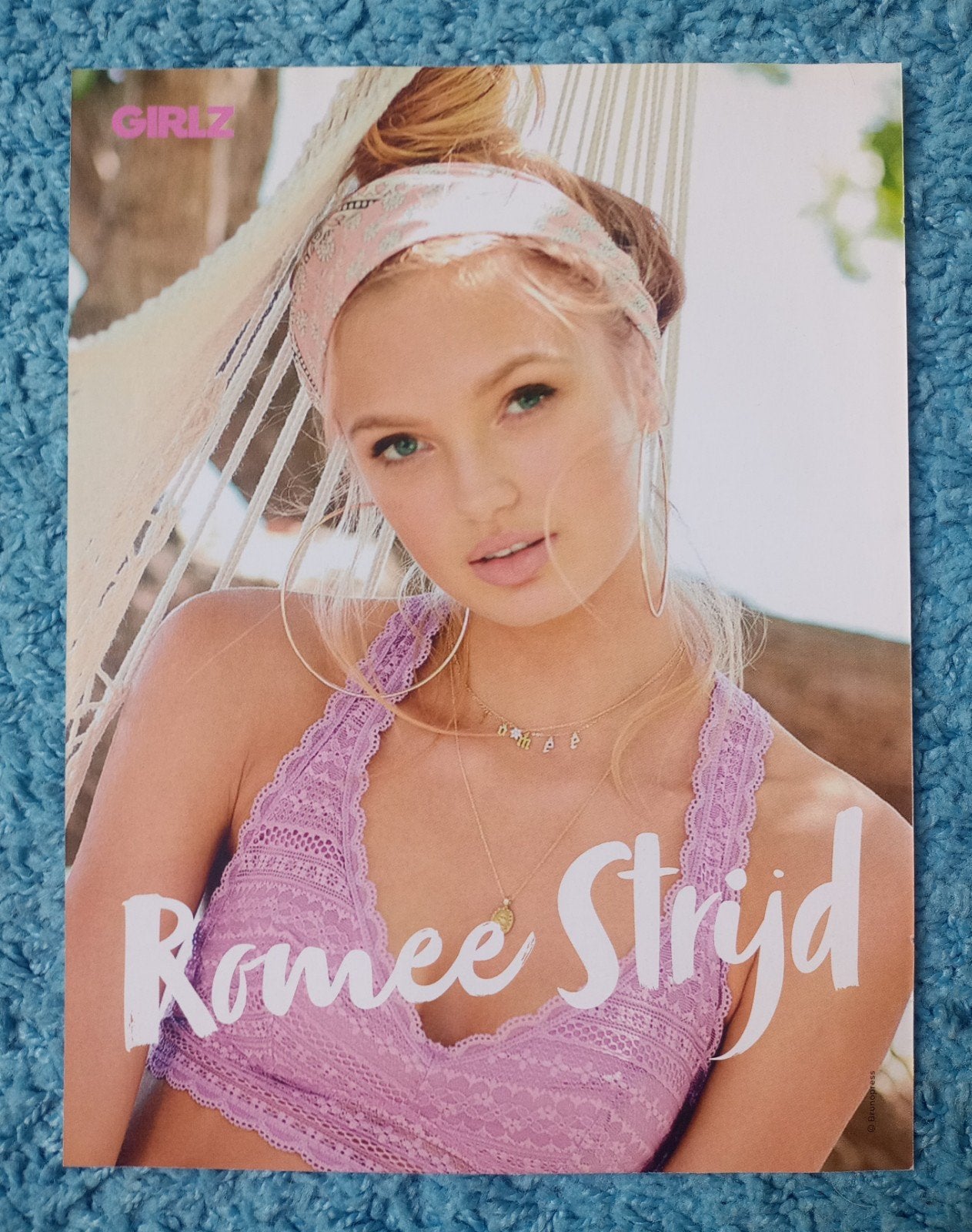 Romee Strijd poster girlz, Ophalen of Verzenden, Nieuw, A4 of kleiner, Rechthoekig Staand