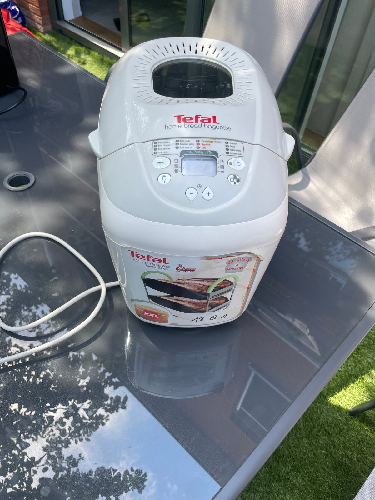 Tefal Home Bread Baguette Broodbakmachine XXL, Zo goed als nieuw, 1200 tot 1600 gram deeg, Kijkvenster, Ophalen