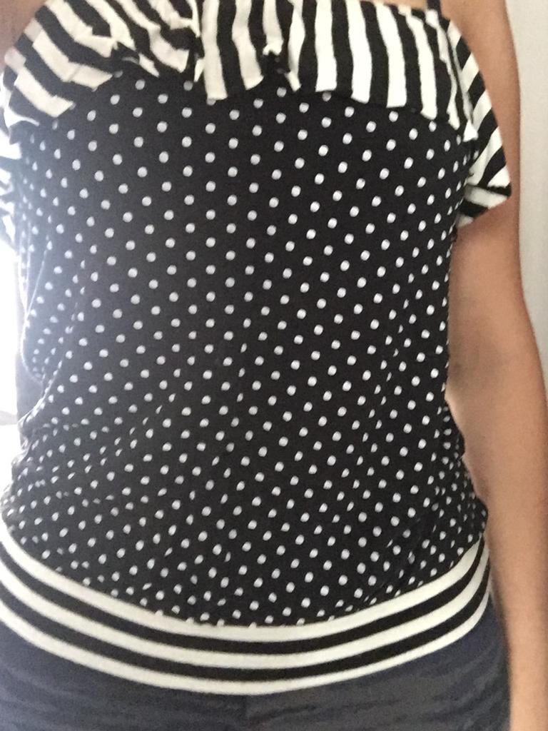 Strapless Fornarina top, Zwart, Ophalen of Verzenden, Zo goed als nieuw, Korte mouw