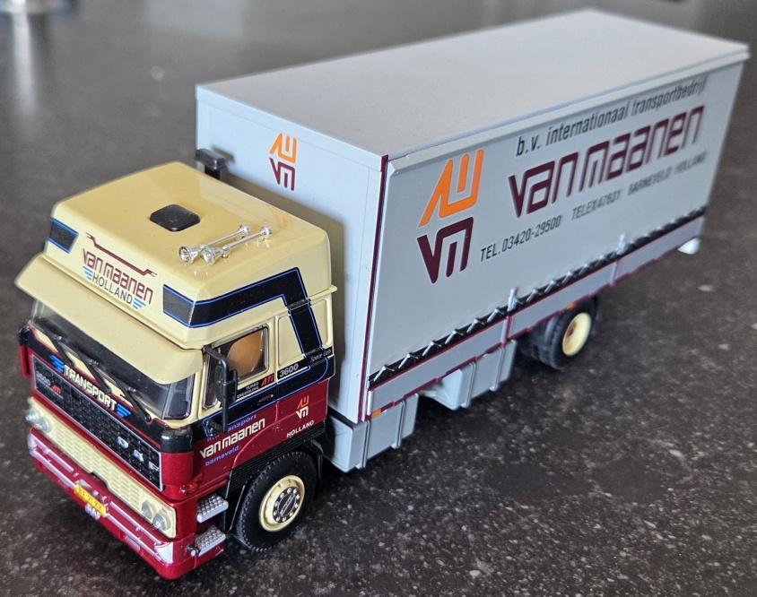 DAF 3600 bakwagen - Van Maanen - WSI, Hobby en Vrije tijd, Modelauto's | 1:50, Ophalen, Zo goed als nieuw, Bus of Vrachtwagen
