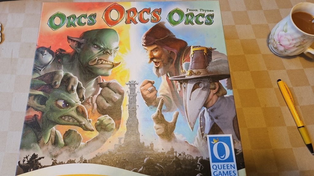 bordspel van Queen Games Orcs, Orcs, Orcs, Hobby en Vrije tijd, Gezelschapsspellen | Bordspellen, Een of twee spelers, Ophalen of Verzenden