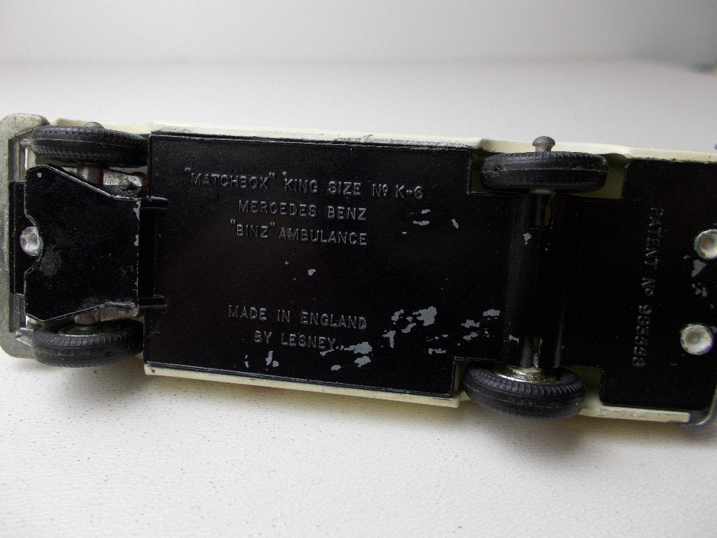 1968 Matchbox King Size K-6 MERCEDES "BINZ" AMBULANCE (-D-), Ophalen of Verzenden, Zo goed als nieuw, Auto, Matchbox